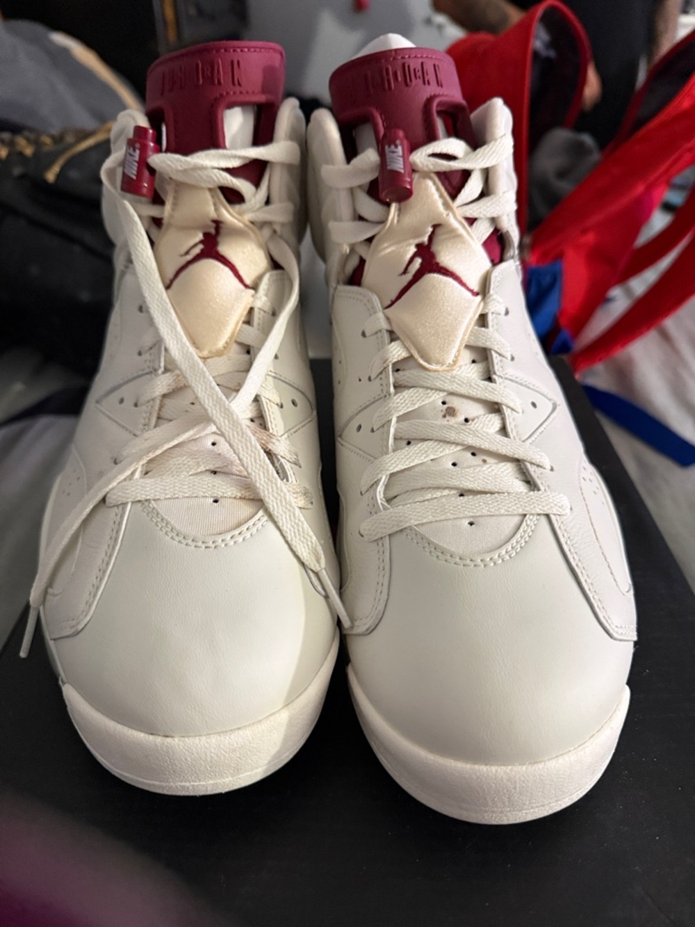 Jordan Retro 7 in Sail and Maroon